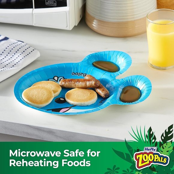 Hefty Zoo Pals Party Edition Paper Plates for Kids, 20 Count - Picture 4 of 6